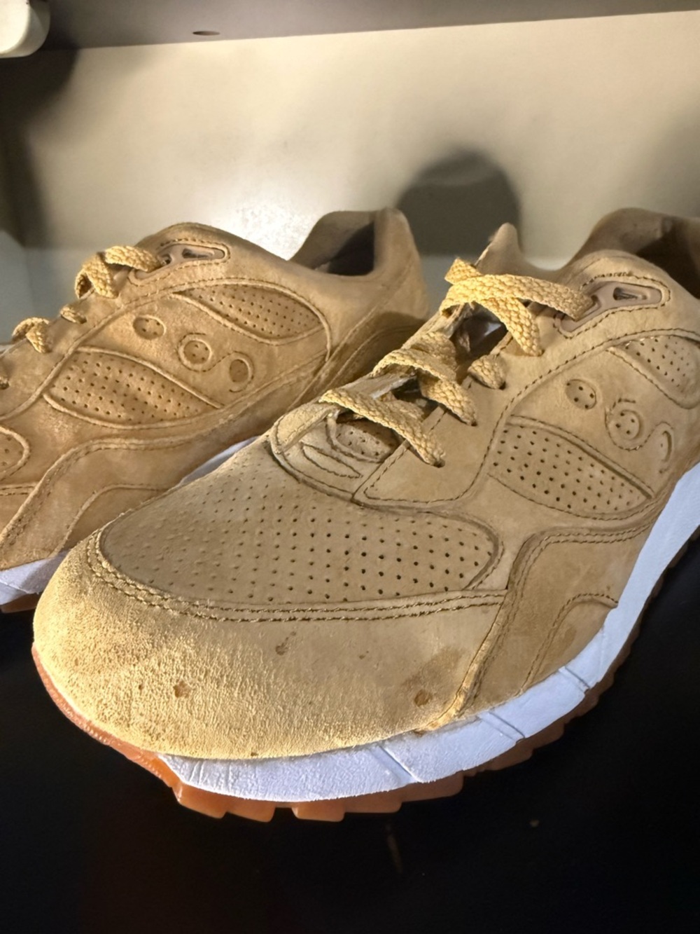 Men’s saucony shadow 6000 Irish coffee pack whiskey seude. Size 14 - Picture 8 of 9